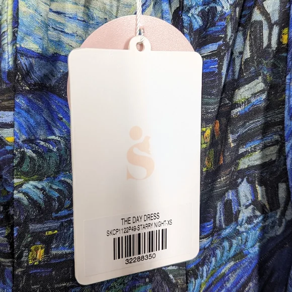 NWT Selkie The Day Starry Night Van Goh Dress Size XS